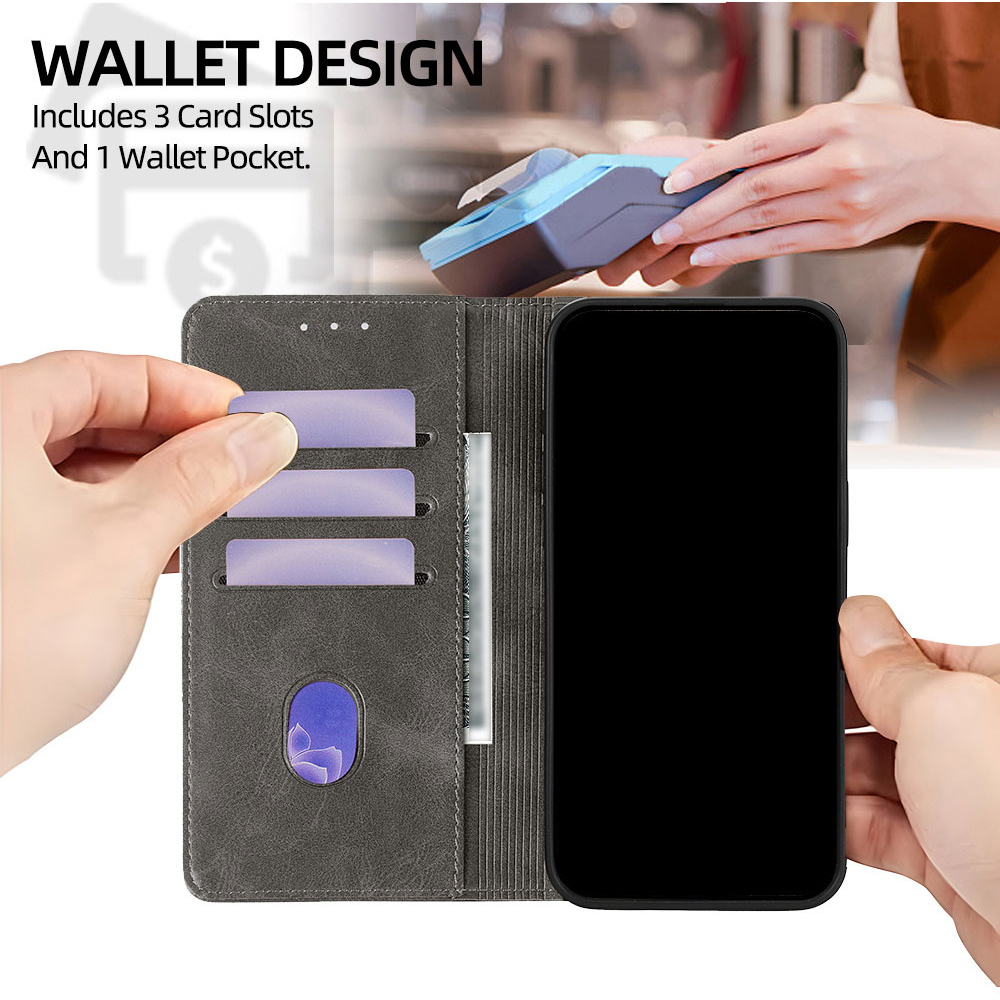Magnetic Flip Card Stand Leath - đánh giá và giá Realme C67