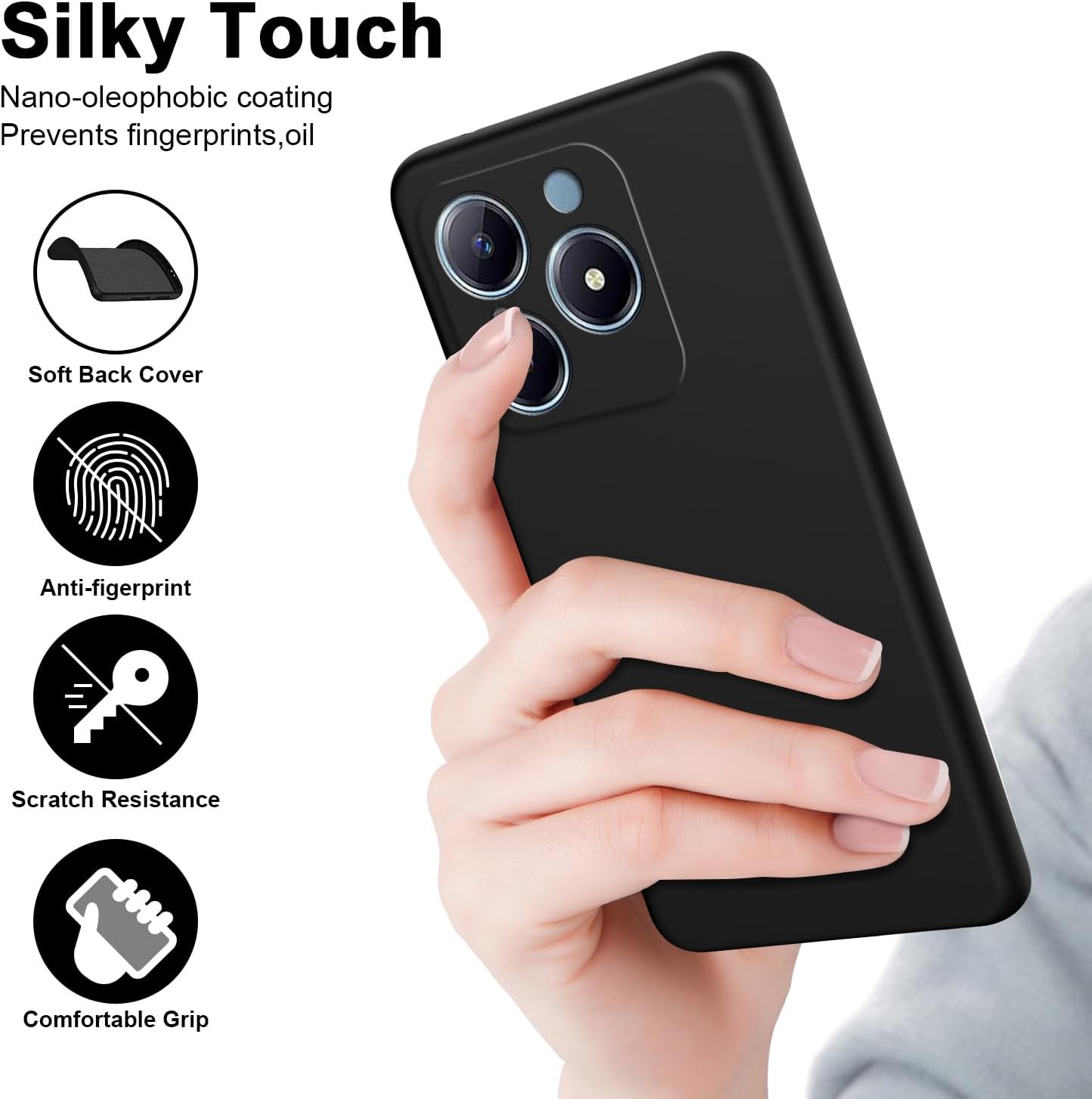 Flexible Liquid Silicone Case  - đánh giá và giá Realme Note 50