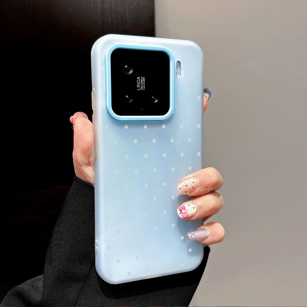Adorable Light Blue Polka Dot  - đánh giá và giá Xiaomi Redmi Note 13