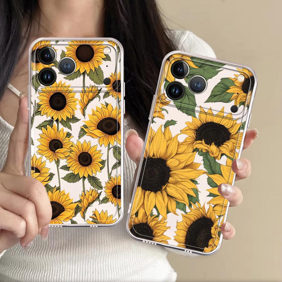 Cute Sunflower Pattern Case fo - đánh giá và giá Apple Iphone 15 Pro Max