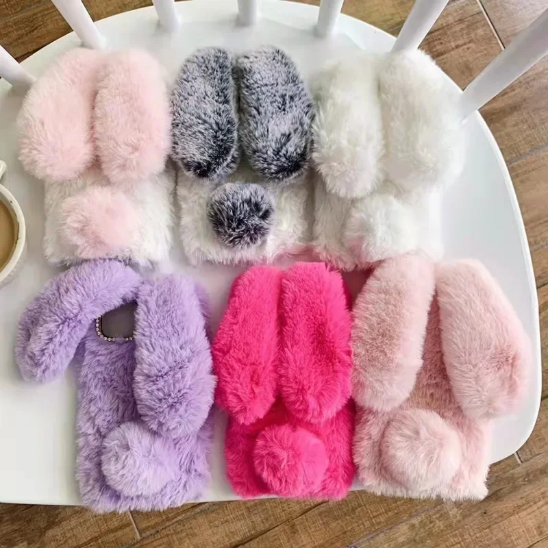 Plush Fur Rabbit Case For Real - đánh giá và giá Realme Note 50