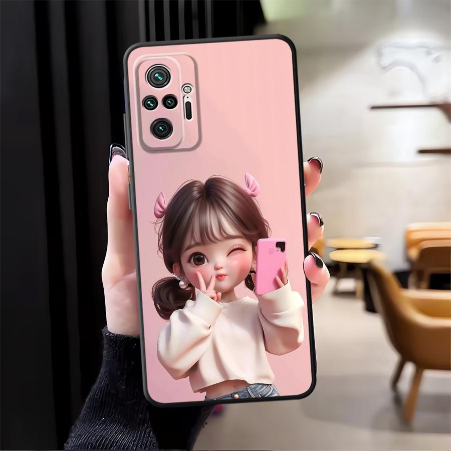 Cartoon Girl Pattern Funda Pho - đánh giá và giá Xiaomi Redmi Note 13