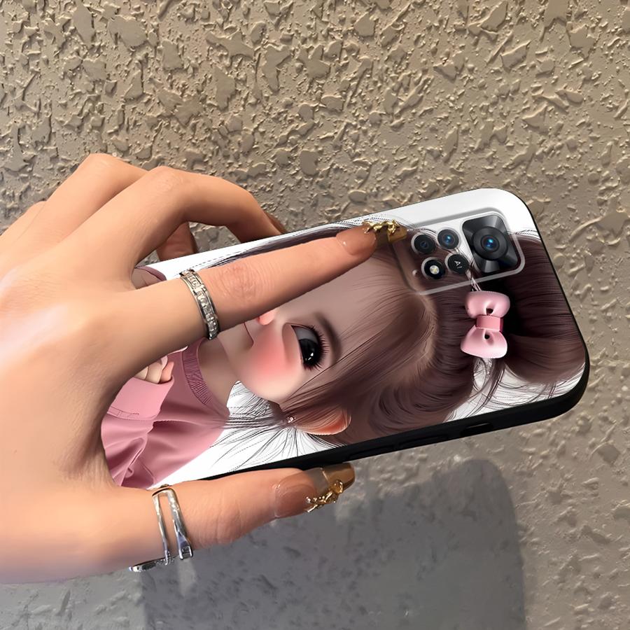 Cartoon Girl Pattern Funda Pho - đánh giá và giá Xiaomi Redmi Note 13