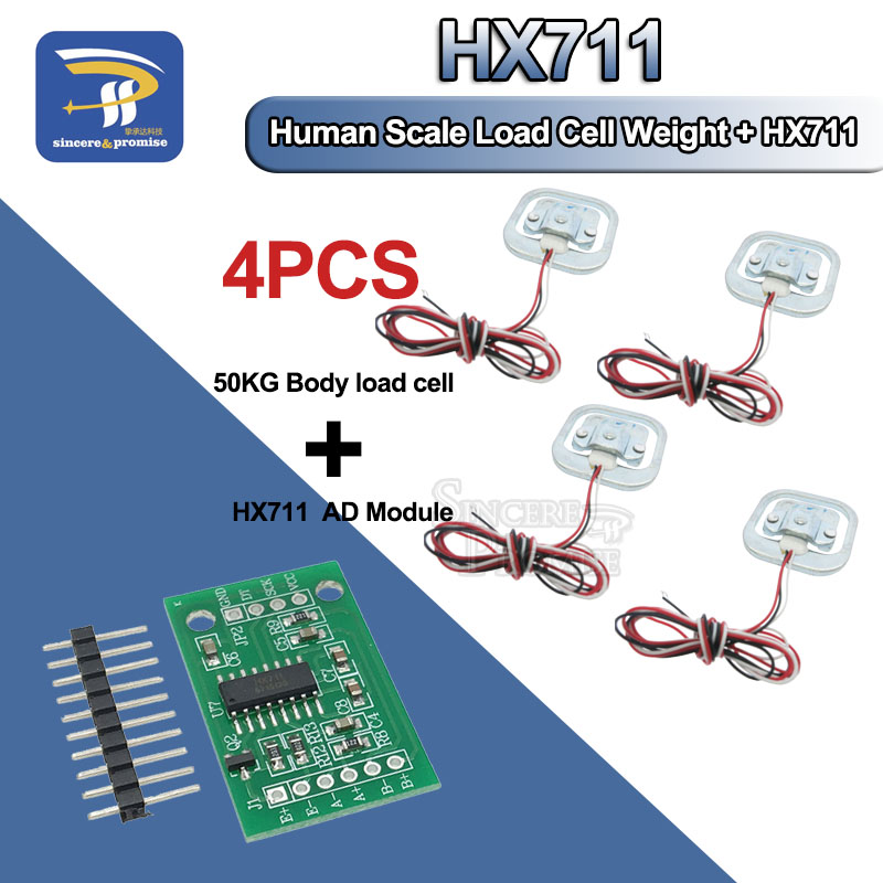 4Pcs 50kg Human Scale Load Cel - đánh giá và giá Muscle Sensor Emg