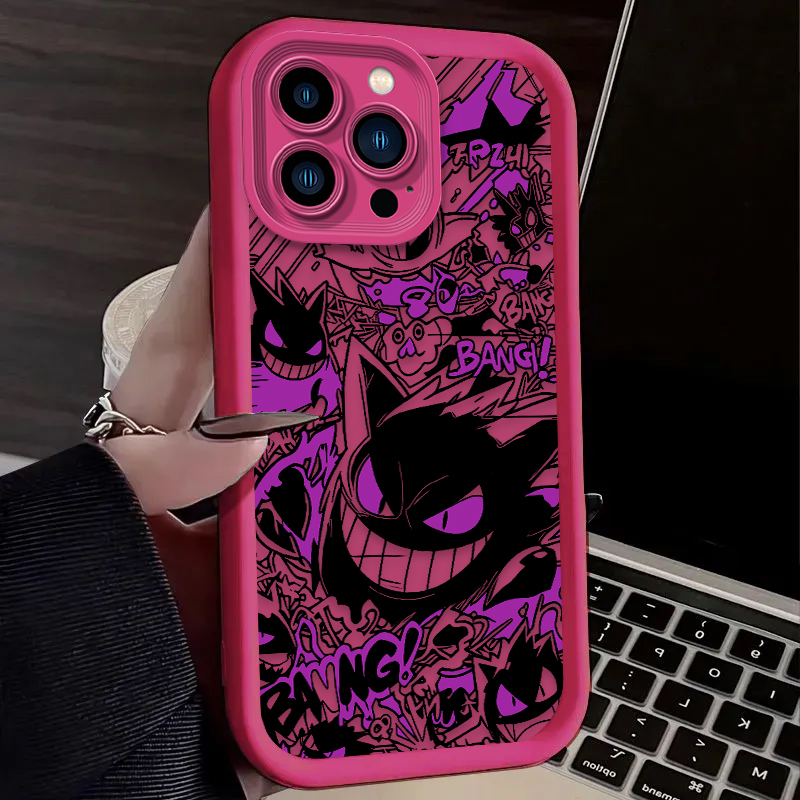 P-Pokemon Gengar Graffiti Phon - đánh giá và giá Apple Iphone 15 Pro Max