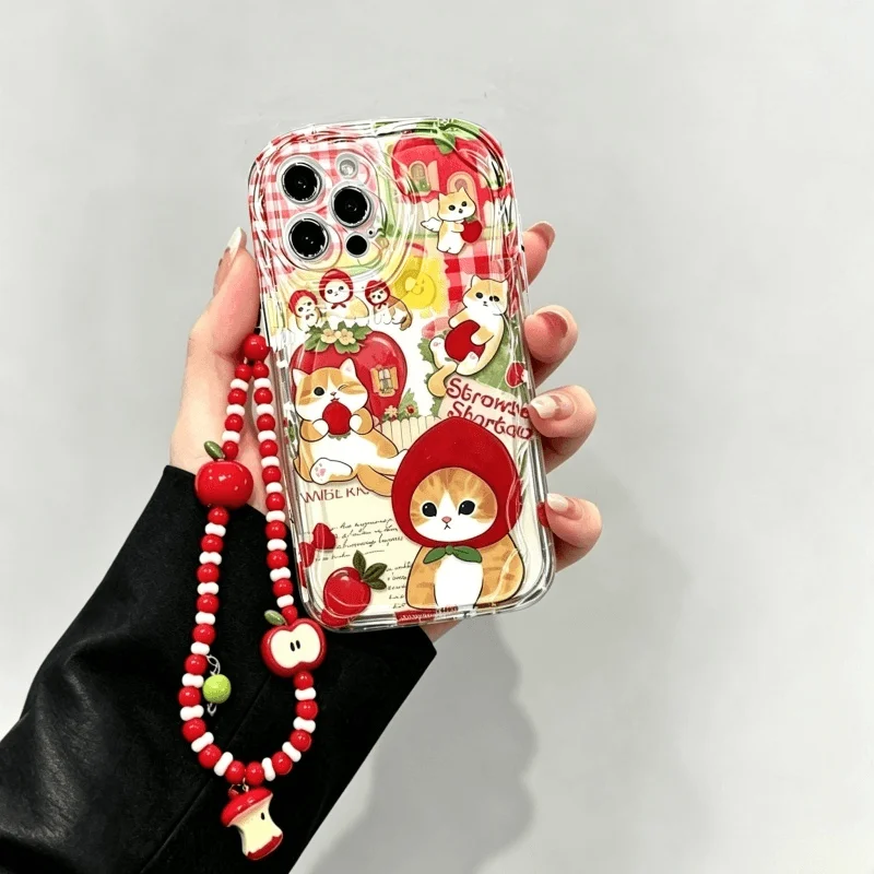Cat Red Apple Fruit Chain Case - đánh giá và giá Realme C67