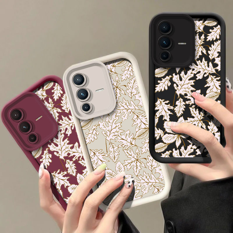 Leaves Pattern Phone Case For  - đánh giá và giá Vivo V40